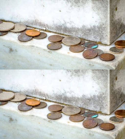 The Hidden Meanings of Coins Left on Gravestones