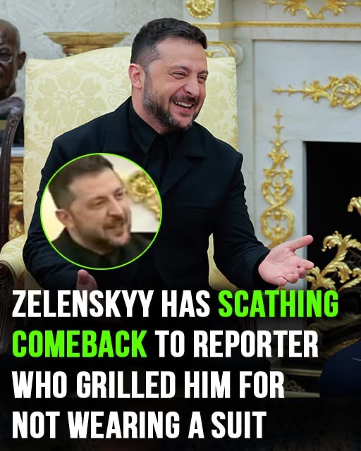 “Epic Zelenskyy Retort Silences Reporter Who Criticized His Outfit”