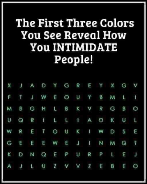 The First Three Colors You See Reveal What People Fear About You