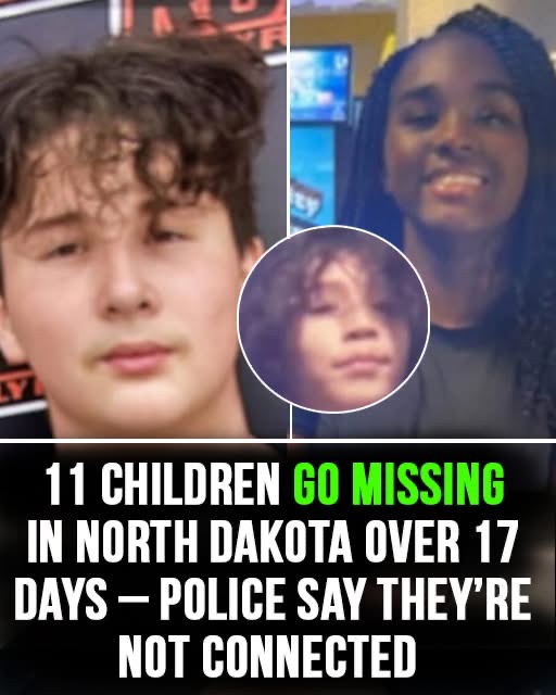 Almost a dozen children and teenagers have gone missing in North Dakota, raising concerns