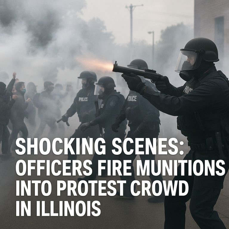 TENSIONS BOIL OVER: Officers Fire Munitions Into Protest Crowd in Illinois