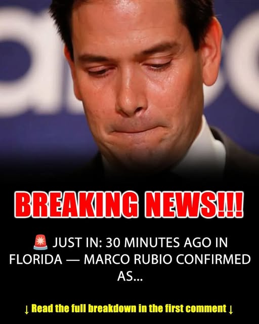 30 Minutes ago in Florida , Marco Rubio was confirmed as…See more in comment