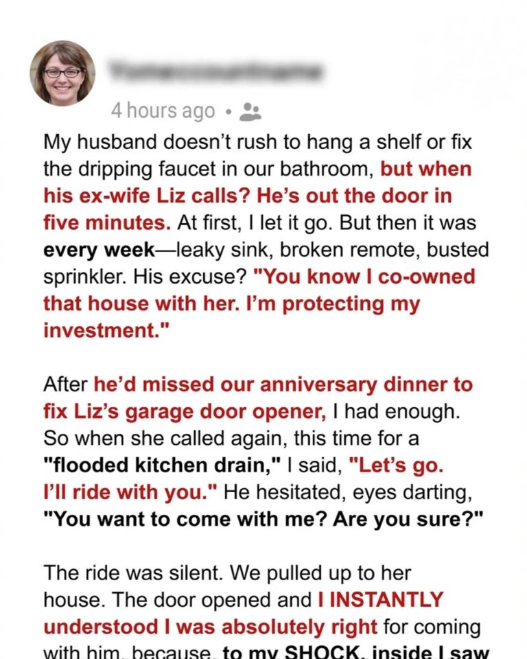 My Husband Kept Pausing Everything to Help His Ex—So I Joined Him the Next Time She Called