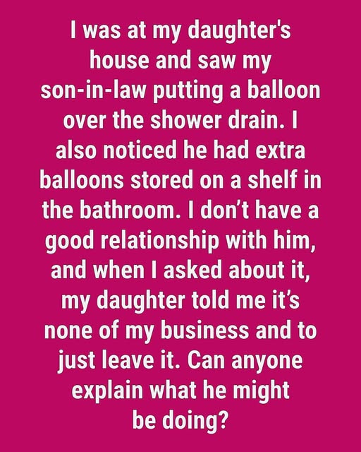 I Caught My Son-in-Law Covering the Shower Drain — The Truth Behind It Left Me Stunned