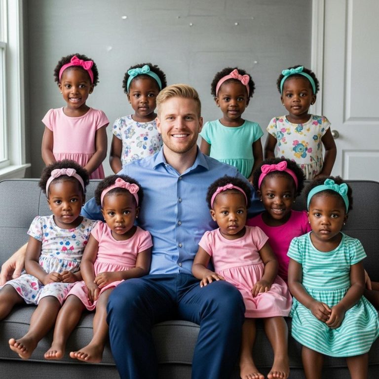 Man Adopted 9 Black Baby Girls…