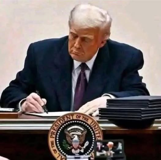 Breaking News. Donald Trump signs a decree to buy everything…