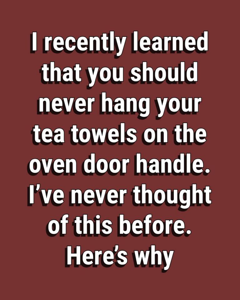 Why Placing a Tea Towel on the Oven Door Is a Bad Idea
