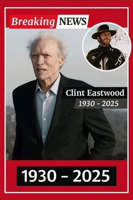 10 Minutes ago in California, Clint Eastwood was confirmed as…