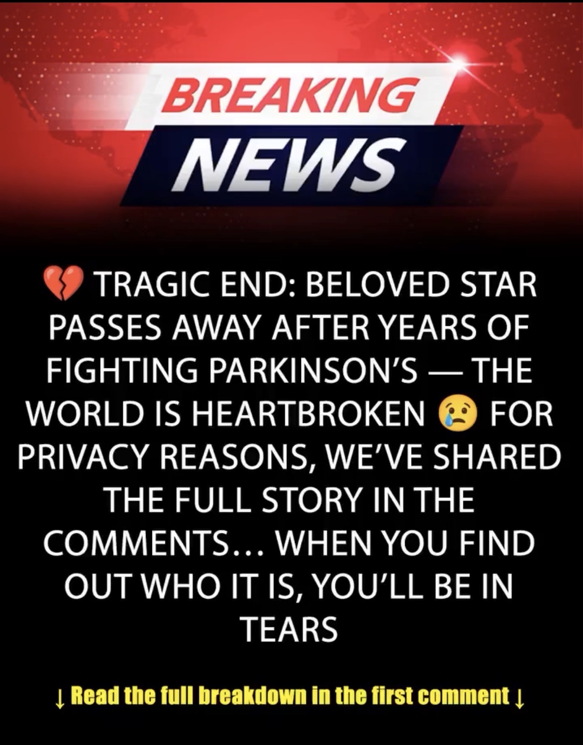 We had to say goodbye to