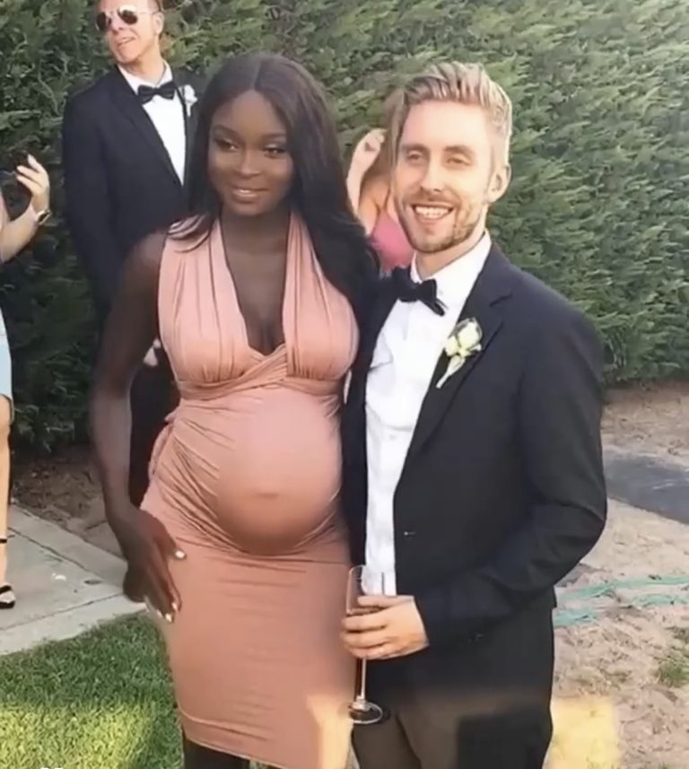 The dark-skinned model and the blue-eyed blond had children.