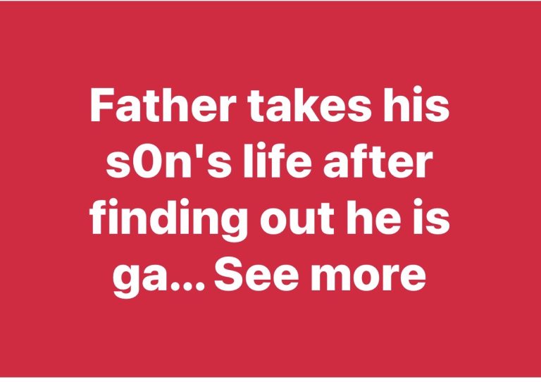 Father takes his s0n’s life af