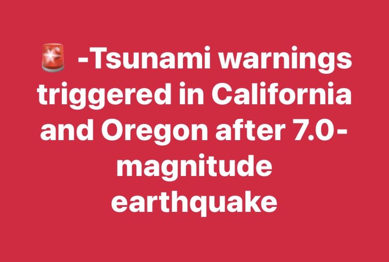 Tsunami Warning Issued After 7.3