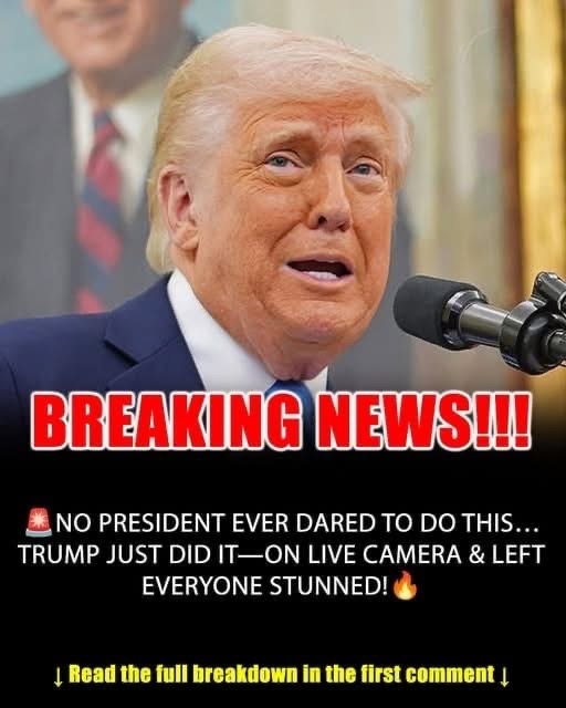 No President Ever Tried This. Trump Just Did — On Live Camera