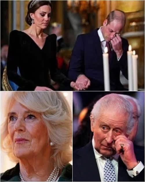 1 HOURS AGO! The bells tolled through the Palace, signaling an urgent royal meeting. King Charles summoned everyone at 1 A.M. — except Harry. The press was banned from filming or taking photos. In the candlelight, William clutched Kate’s hand and wept. Then, a haunting voice broke the silence: ‘Camilla has…’”