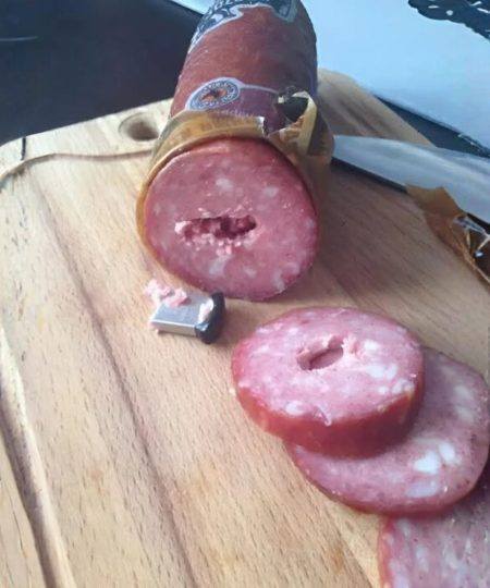 I found a flash drive in a regular sausage…