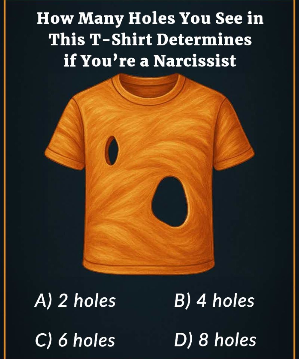 How Many Holes You See in This T-Shirt Determines if You’re a Narcissist