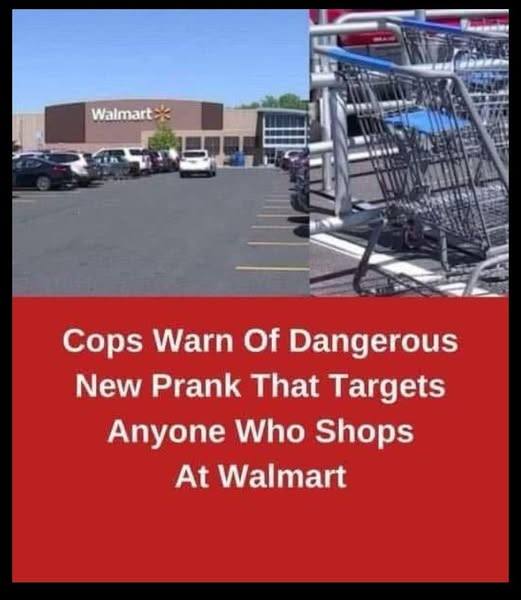 Cops Warn Shoppers After Razor Blade Found in Walmart Cart