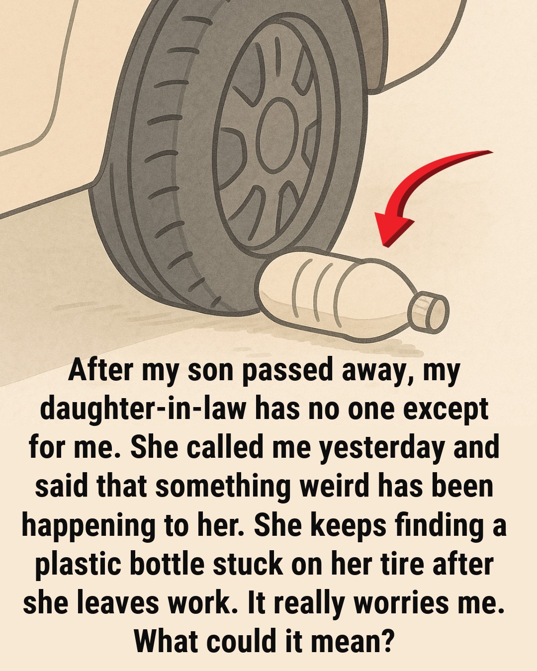 Seeing a plastic bottle on your car’s tire? This might explain why