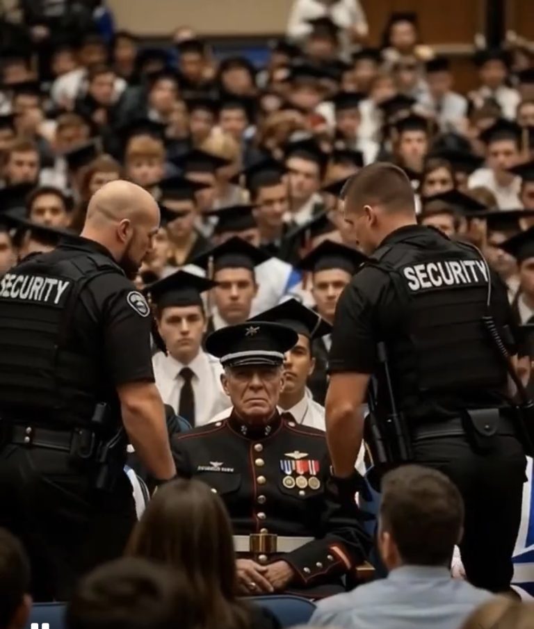 Security Approached a Marine at Graduation — Then Six Young Men Stepped Forward