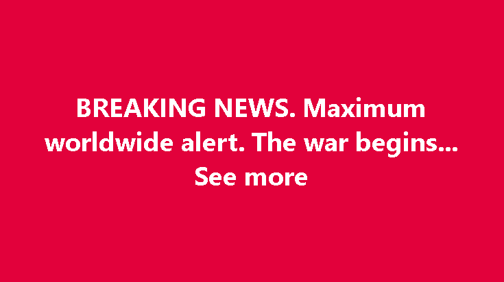 BREAKING NEWS. Maximum worl