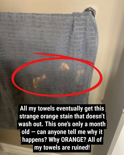 Why Those Orange Towel Stains Never Seem to Wash Out
