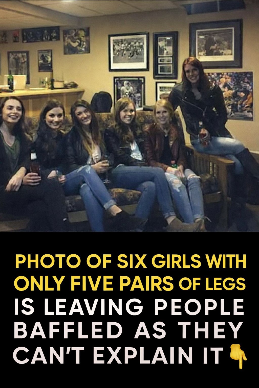 Six Girls, Only Five Pairs of Legs — The Optical Illusion That Has the Internet Completely Baffled