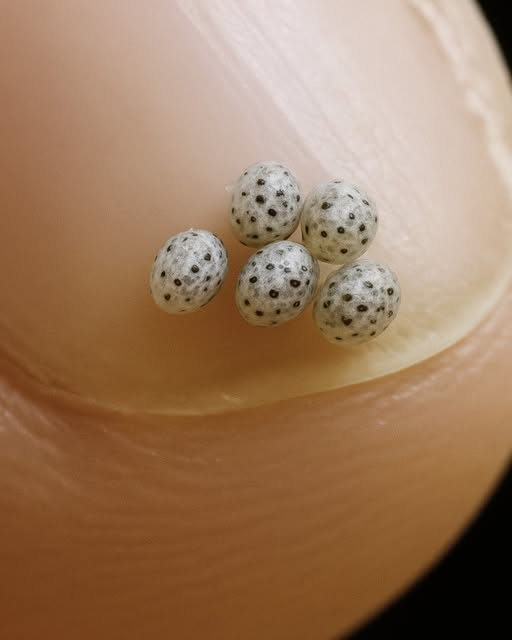 After ordering a salad, we noticed small black specks scattered through the food