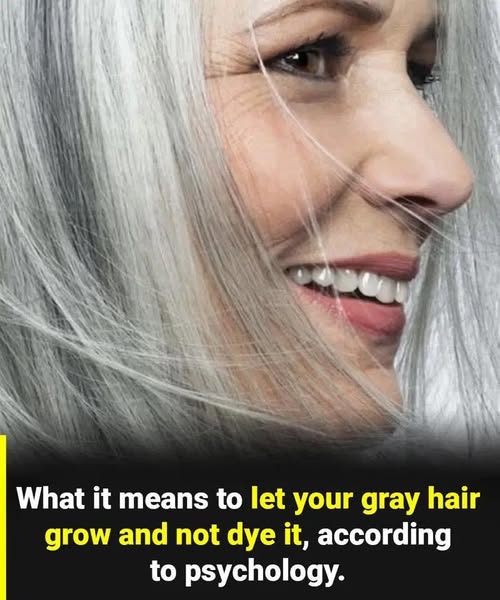 Letting your gray hair go natural often reflects a deep psychological shift toward self-acceptance, authenticity, and emotional maturity.
