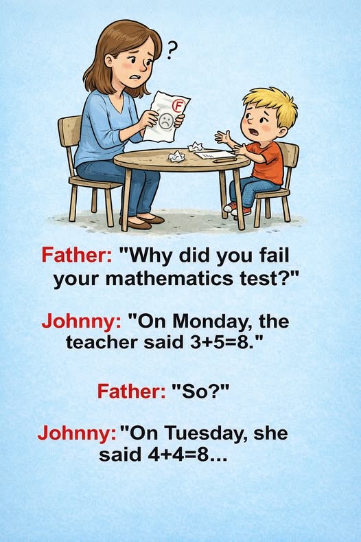 Little Johnny’s Math Test Didn’t Go as Planned