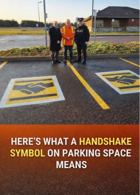 What the Handshake Symbol on a Parking Space Really Means