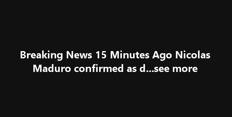 Breaking News