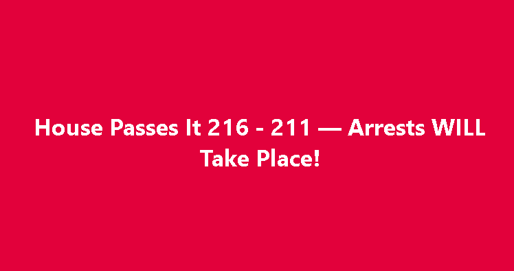 The House passed a bill seeking to