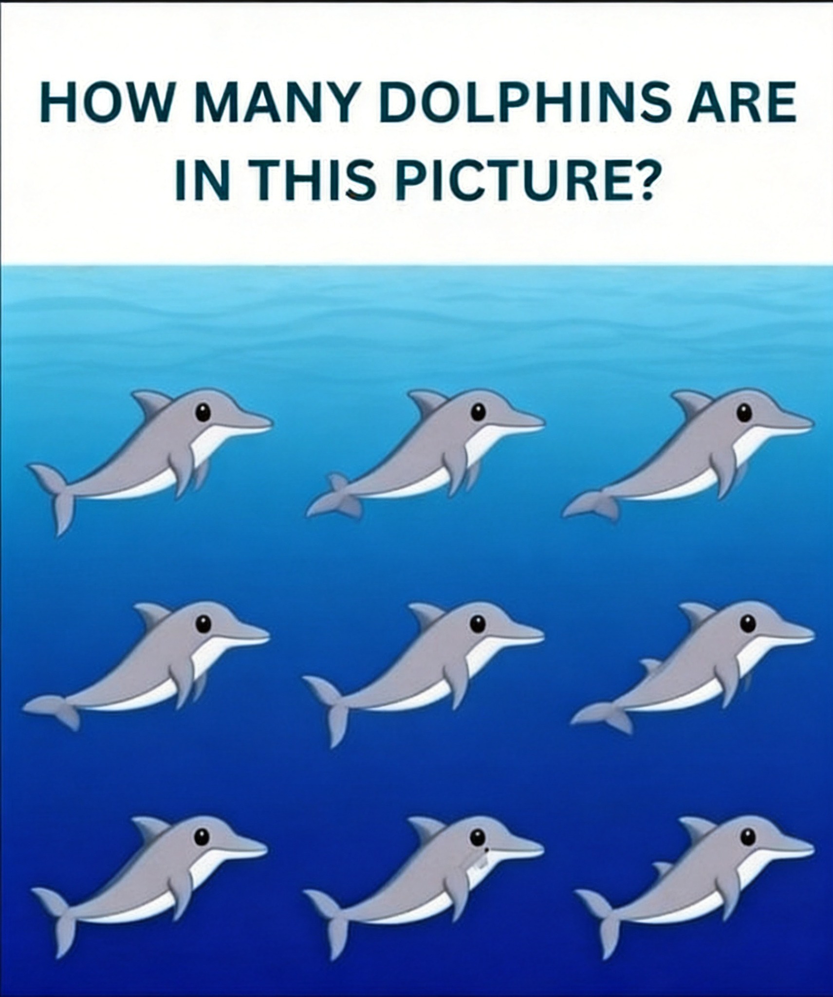 Look Closely: How Many Dolphins Do You Really See?