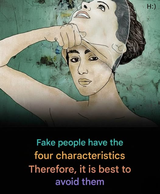 Fake people have the following 4 characteristics