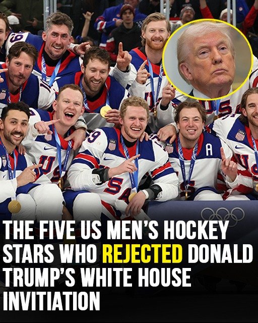Here are the five US men’s hockey stars who rejected Trump’s White House invitation