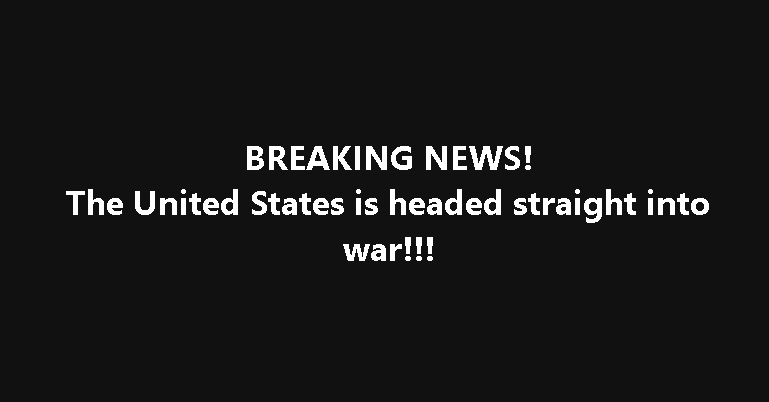 JUST IN: Trump Admin Declares War
