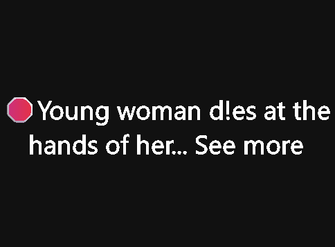 Young woman dies at the hands of her…