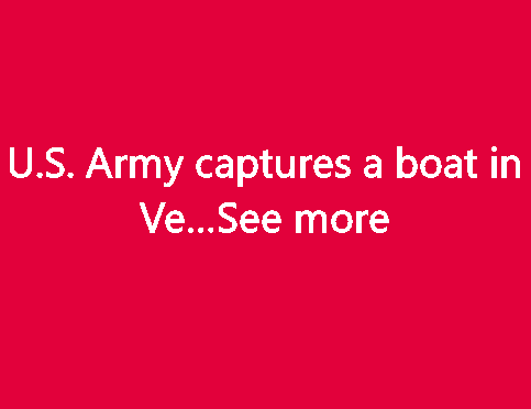 US Army captures a boat in Ve – See now!