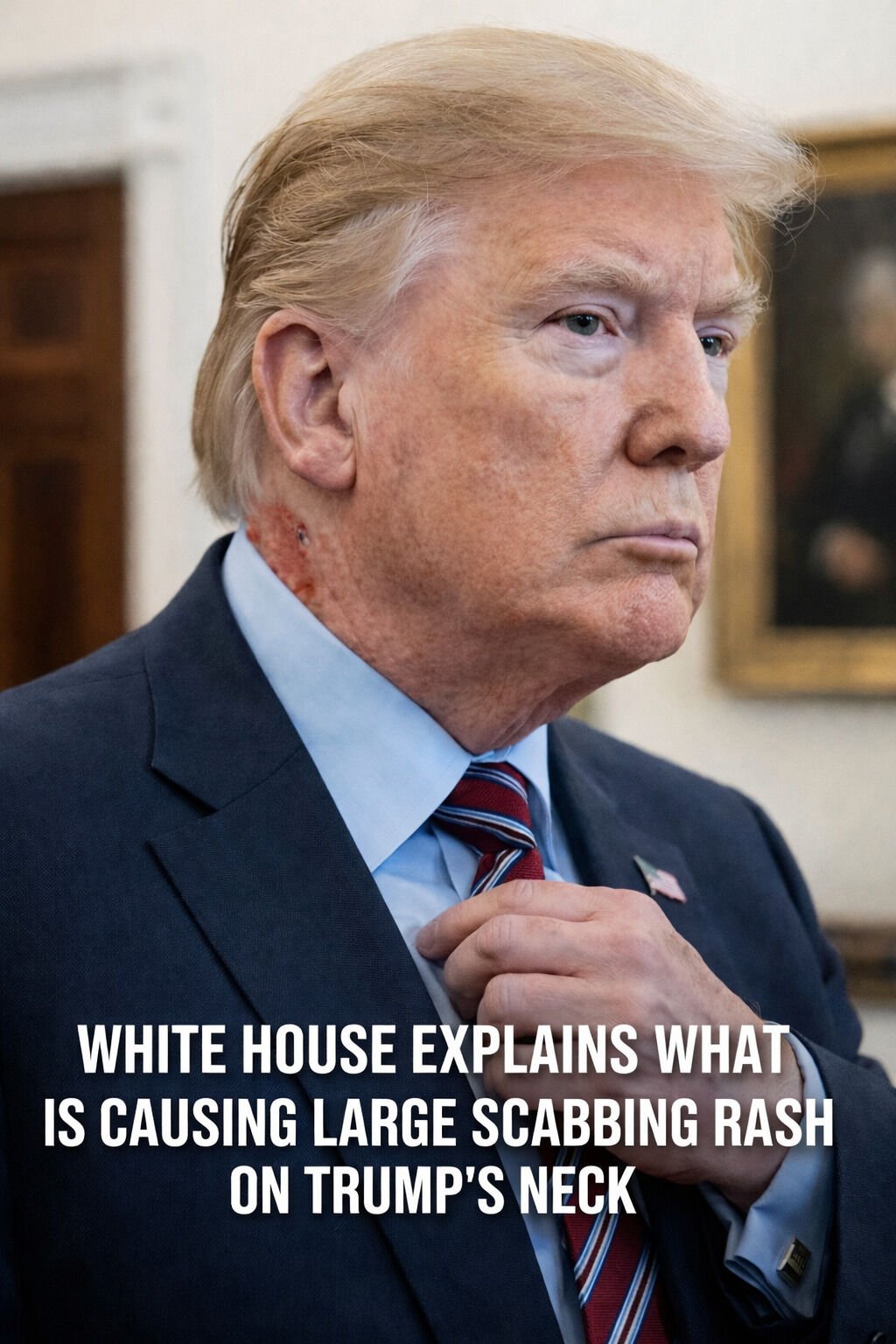White House Reveals What’s Behind the Rash on Trump’s Neck