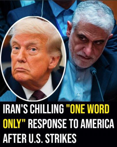 Iran’s chilling “one word only” response to America