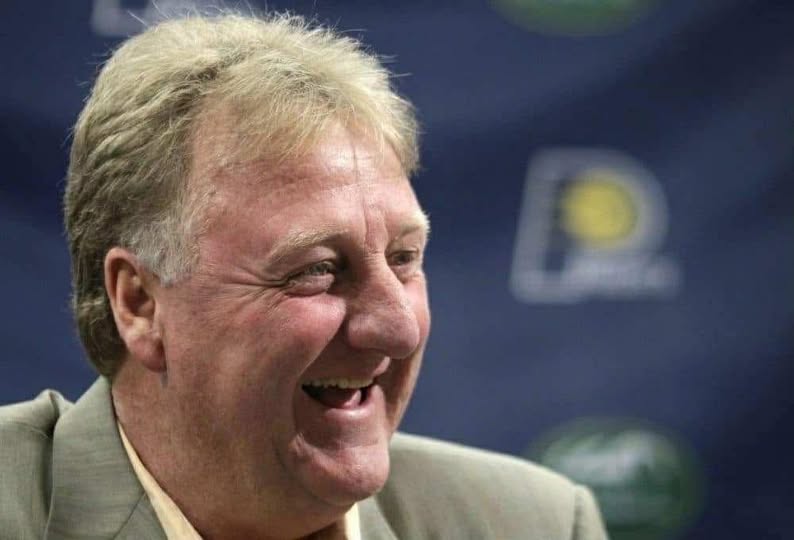 30 Minutes ago in Indiana , Larry Joe Bird was confirmed as…See more