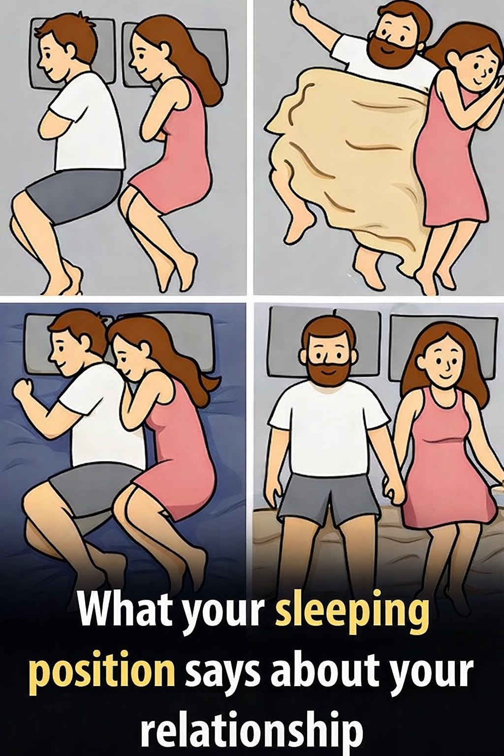 What Your Sleeping Position as a Couple Might Reveal