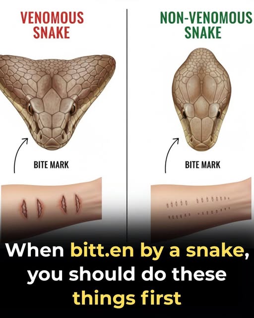 If you’re bitten by a snake, here’s what you should do immediately