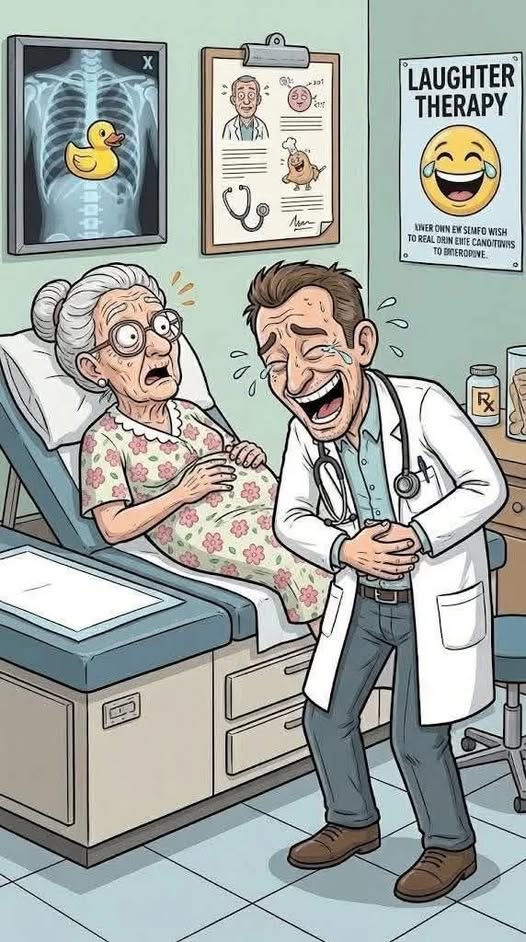 One day an old lady went to the doctor