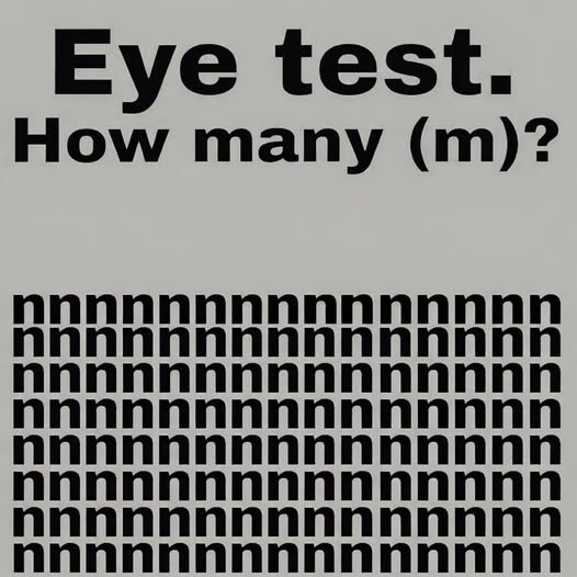 Only Sharp Eyes Can Find the Hidden “M”