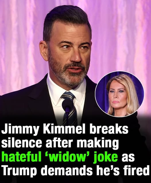 Jimmy Kimmel breaks silence after Melania ‘widow’ joke as Trump demands his firing