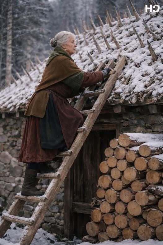 Everyone Thought She’d Lost Her Mind Hammering Sharp Stakes Into Her Roof All Summer, Whispering About Madness and Fear—Until Winter’s Brutal Storms Hit the Village and Revealed Her Quiet Wisdom, Hidden Preparation, and the Powerful Lesson Her Late Husband Had Once Taught Her