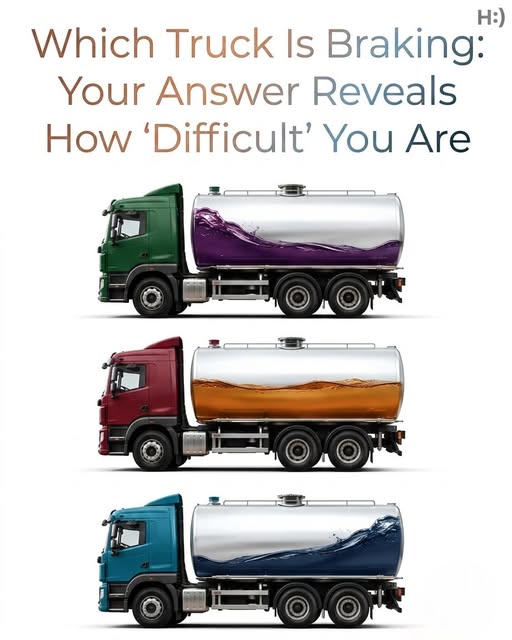Which Truck Is Braking? Your Answer Reveals How You Approach Problems, Decisions, and Pressure, Exploring a Visual Logic Puzzle That Tests Attention, Perception, and Assumption-Checking, While Highlighting How Different Interpretations Reflect Thinking Style Rather Than True Personality Traits, Showing That These Challenges Are More About Observation Skills Than Labeling Someone as “Difficult” or Not