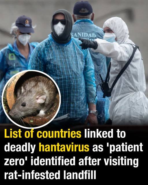List of countries linked to deadly hantavirus as ‘patient zero’ identified after visiting rat-infested landfill