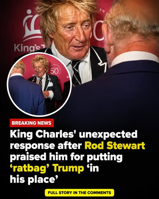 King Charles’ unexpected response after Rod Stewart praised him for putting ‘ratbag’ Trump ‘in his place’